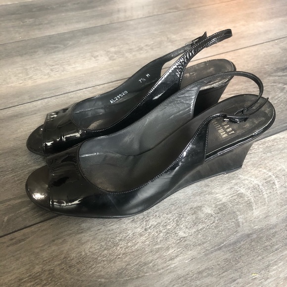 STUART WEITZMAN real leather platform sandals - Picture 1 of 6